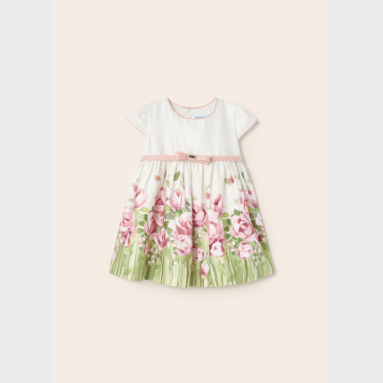 MAYORAL 1959-34 Sukienka z nadrukiem z bawełny dla dziewczynki BABY