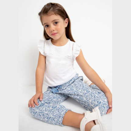 MAYORAL 3074-66 Koszulka z bawełny dla dziewczynki MINI