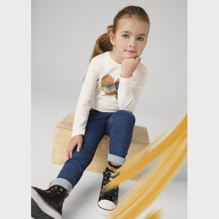 MAYORAL 577-65 Spodnie jeans basic dla dziewczynki MINI