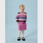 Spódniczka sztruks NAME IT 2626 różowa bawełna