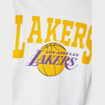 Name It 5789 Koszulka k/r Lakers biała nadruk bawełna