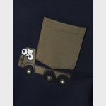 Bluza granat kaptur NAME IT 3677 ciężarówka bawełna organiczna