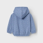 Bluza z kapturem NAME IT 3875 nadruk niebieski dla dziewczynki