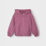 Bluza róż z kapturem NAME IT 3875 nadruk dla dziewczynki