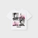 NAME IT 5930 Koszulka k/r Wednesday biała dla dziewczynki