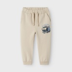 Spodnie bawełniane dresowe NAME IT 1057 beżowe