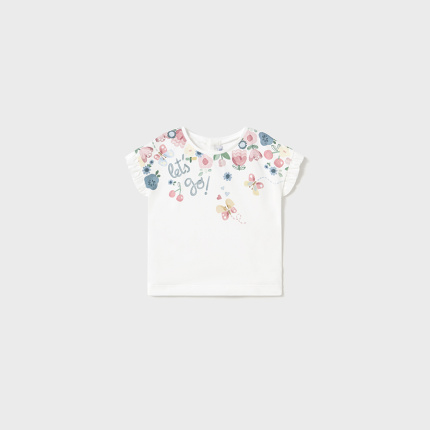 Koszulka k/r grafika MAYORAL 1048-66 dla dziewczynki BABY