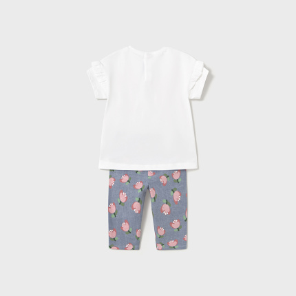 Komplet leginsy we wzory MAYORAL 1739-38 dla dziewczynki BABY