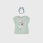 Koszulka k/r z gumką MAYORAL 3009-10 dla dziewczynki MINI