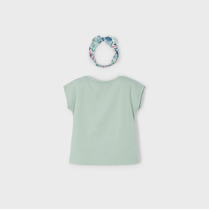 Koszulka k/r z gumką MAYORAL 3009-10 dla dziewczynki MINI