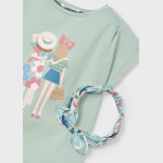 Koszulka k/r z gumką MAYORAL 3009-10 dla dziewczynki MINI