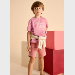 Koszulka k/r z haftem MAYORAL 3026-10 dla chłopca MINI