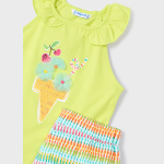 Komplet szorty aplikacje MAYORAL 3214-66 dla dziewczynki MINI