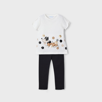 Komplet z legginsami MAYORAL 3706-64 dla dziewczynki MINI