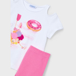 Komplet z legginsami kolarki MAYORAL 3708-67 dla dziewczynki MINI