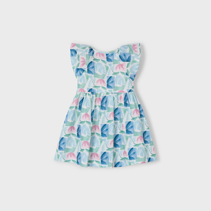 Sukienka kwiatowy nadruk MAYORAL 3928-35 dla dziewczynki MINI