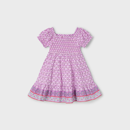 Sukienka z marszczeniem MAYORAL 3932-25 dla dziewczynki MINI