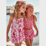 Sukienka nadruk z opaską włosów MAYORAL 3939-46 dla dziewczynki MINI