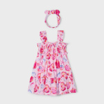 Sukienka nadruk z opaską włosów MAYORAL 3939-46 dla dziewczynki MINI