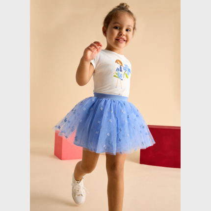 Komplet spódnica tiul MAYORAL 3946-49 dla dziewczynki MINI