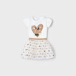 Komplet spódnica tiul MAYORAL 3946-50 dla dziewczynki MINI