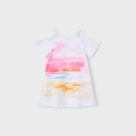 Sukienka aplikacje kapelusze MAYORAL 3963-55 dla dziewczynki MINI