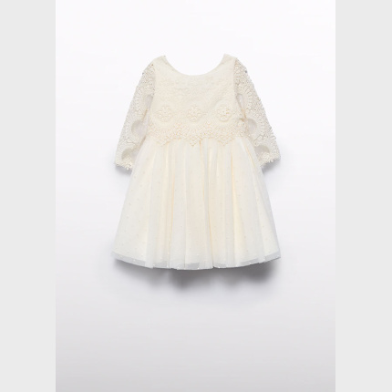 Sukienka tiulowa z gipiurą ABEL&LULA 5050-1 boho