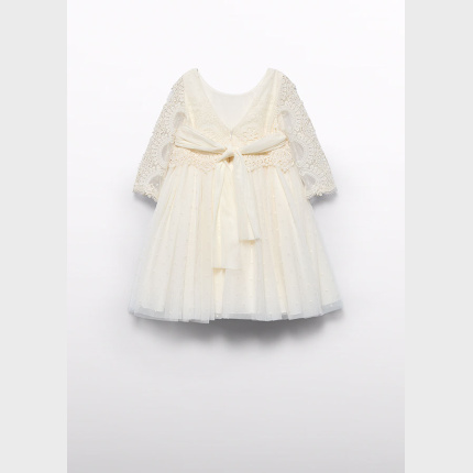 Sukienka tiulowa z gipiurą ABEL&LULA 5050-1 boho