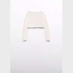 Sweterek bolerko trykotowe fale ABEL&LULA 5382-35 złoty