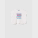 Koszulka k/r grafika MAYORAL 6026-78 dla dziewczynki JUNIOR