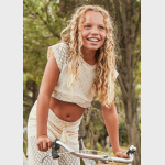 Top ażurowy dzianina MAYORAL 6042-38 dla dziewczynki JUNIOR