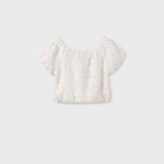 Bluzka z koronką MAYORAL 6151-47 dla dziewczynki JUNIOR