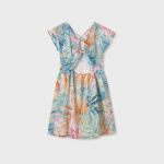 Sukienka wzory z wycięciem na plecach MAYORAL 6991-36 dla dziewczynki JUNIOR