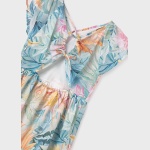 Sukienka wzory z wycięciem na plecach MAYORAL 6991-36 dla dziewczynki JUNIOR