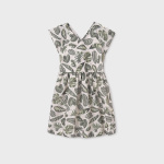 Sukienka wzory z wycięciem na plecach MAYORAL 6991-37 dla dziewczynki JUNIOR