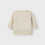 Sweterek z dzianiny NAME IT 7266 dla dziewczynki beż