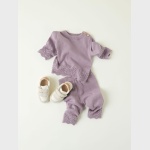 Sweterek z dzianiny NAME IT 7266 dla dziewczynki jasny fiolet