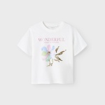 Koszulka Wonderful k/r NAME IT 0652 bawełna organiczna biały