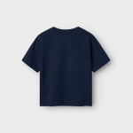 Koszulka Floreaur k/r NAME IT 0652 bawełna organiczna granat