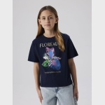 Koszulka Floreaur k/r NAME IT 0652 bawełna organiczna granat