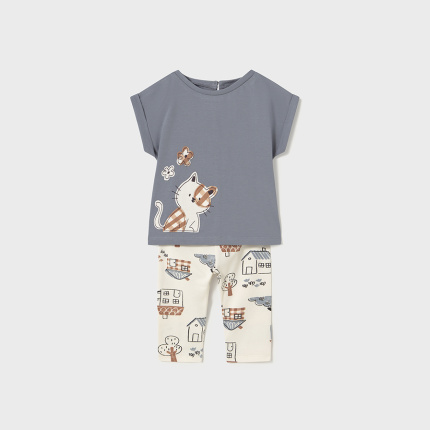 Komplet z leginsami kotek MAYORAL 1738-33 dla dziewczynki BABY