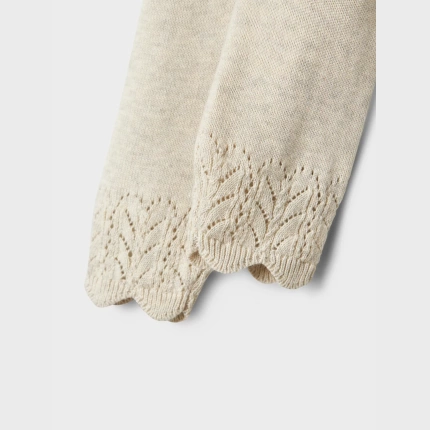 Spodnie z dzianiny NAME IT 7267 dla dziewczynki beż