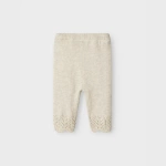 Spodnie z dzianiny NAME IT 7267 dla dziewczynki beż