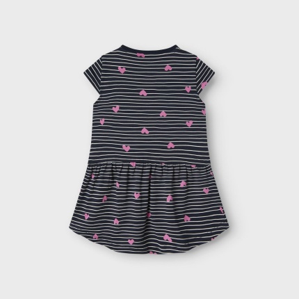 Sukienka nadruk serca NAME IT 5107 bawełniana na lato