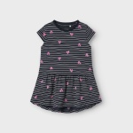 Sukienka nadruk serca NAME IT 5107 bawełniana na lato