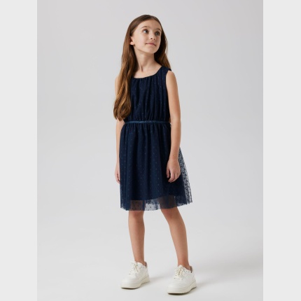 Sukienka bez rękawów NAME IT 8323 granat elegancka dla dziewczynki okazja wesele