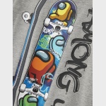 Koszulka k/r t-shirt Among Us NAME IT 1933 deskorolki szara