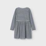 Sukienka d/r paski NAME IT 8394 granat dla dziewczynki na co dzień