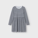 Sukienka d/r paski NAME IT 8394 granat dla dziewczynki na co dzień