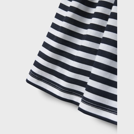 Sukienka d/r paski NAME IT 8394 granat dla dziewczynki na co dzień